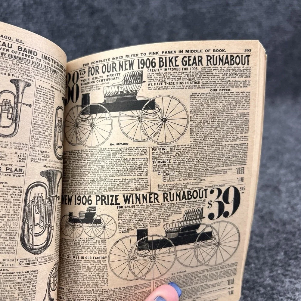 Vintage Sears Roebuck and Co 1909 Fall Consumer Guide Catalog #118  1979 Reprint